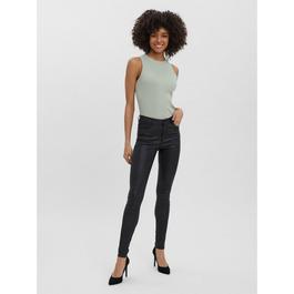 Vero Moda Tall VMSeven Smooth Coated Trousers