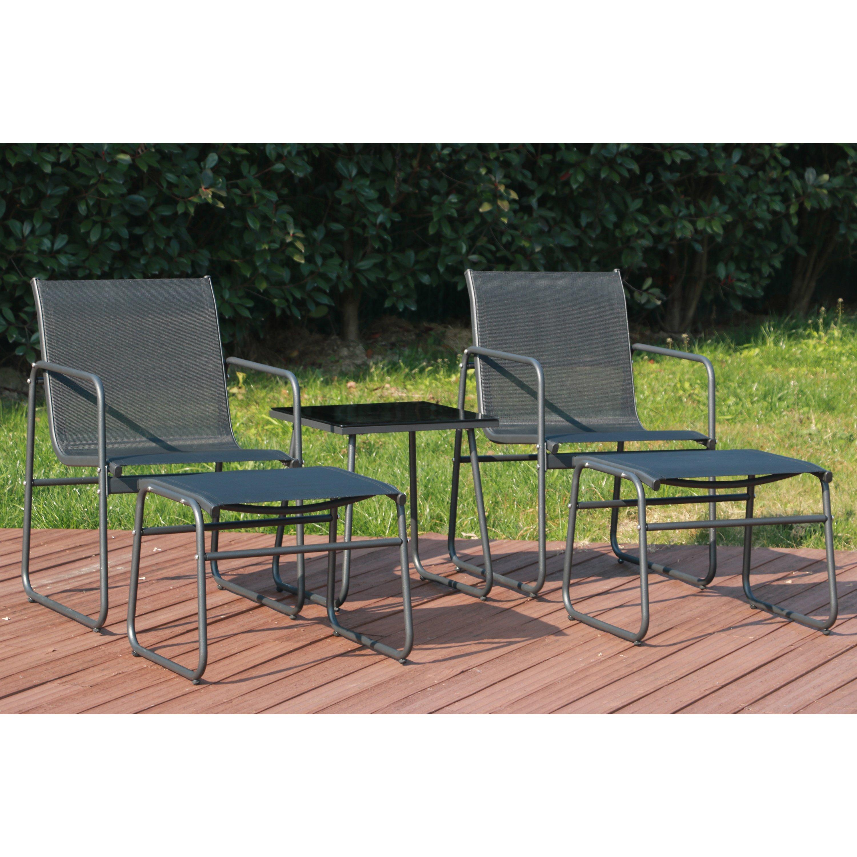 Grey - Linea - Bistro Garden Dining Set - 1