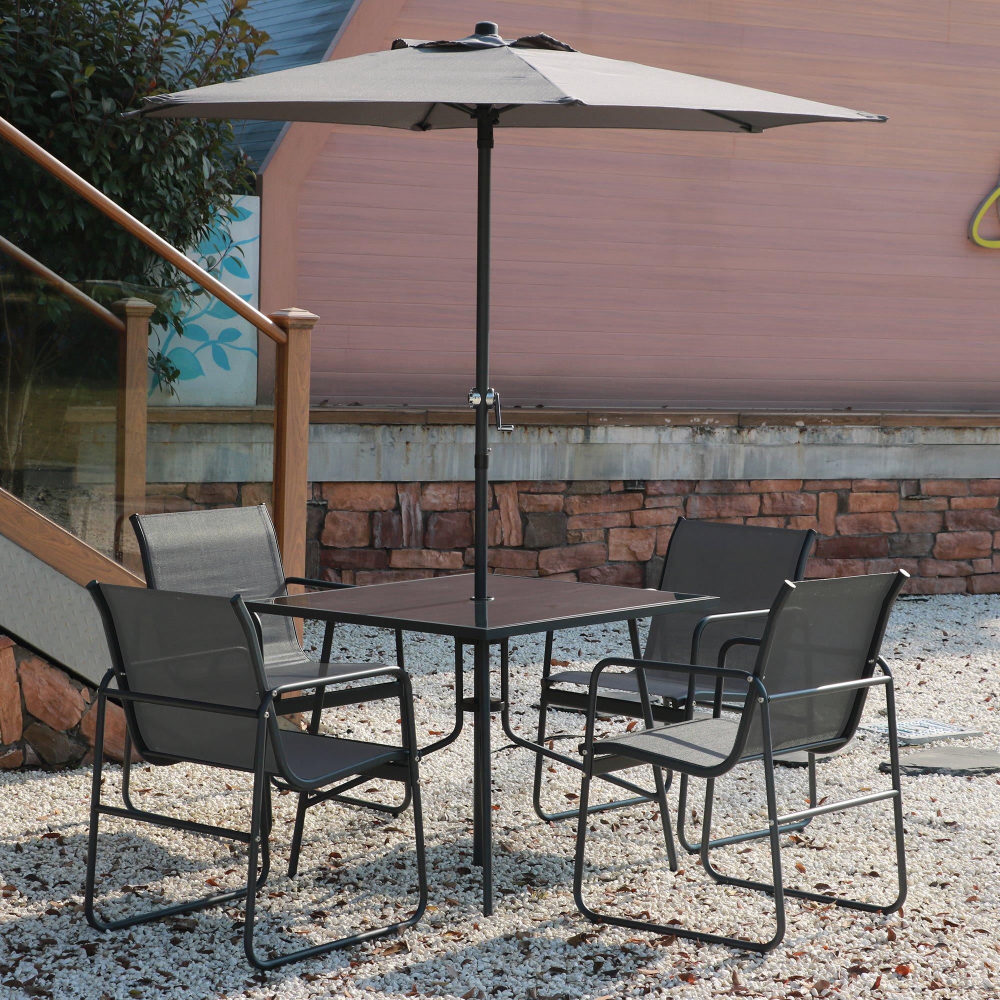 Grey - Linea - Havana Garden Dining Set - 1