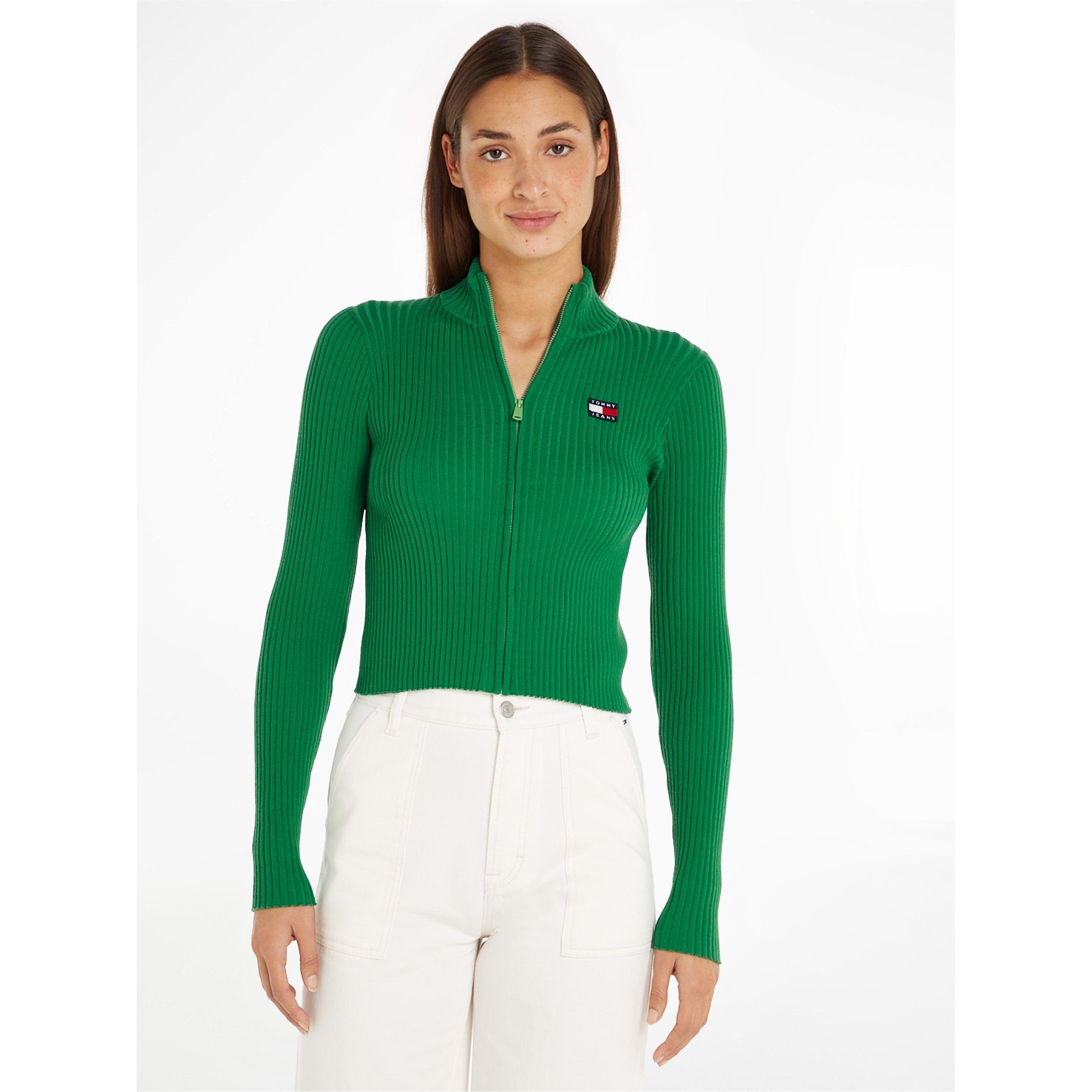 Coastal Green - Tommy Jeans - Badge zip through sweater - 2