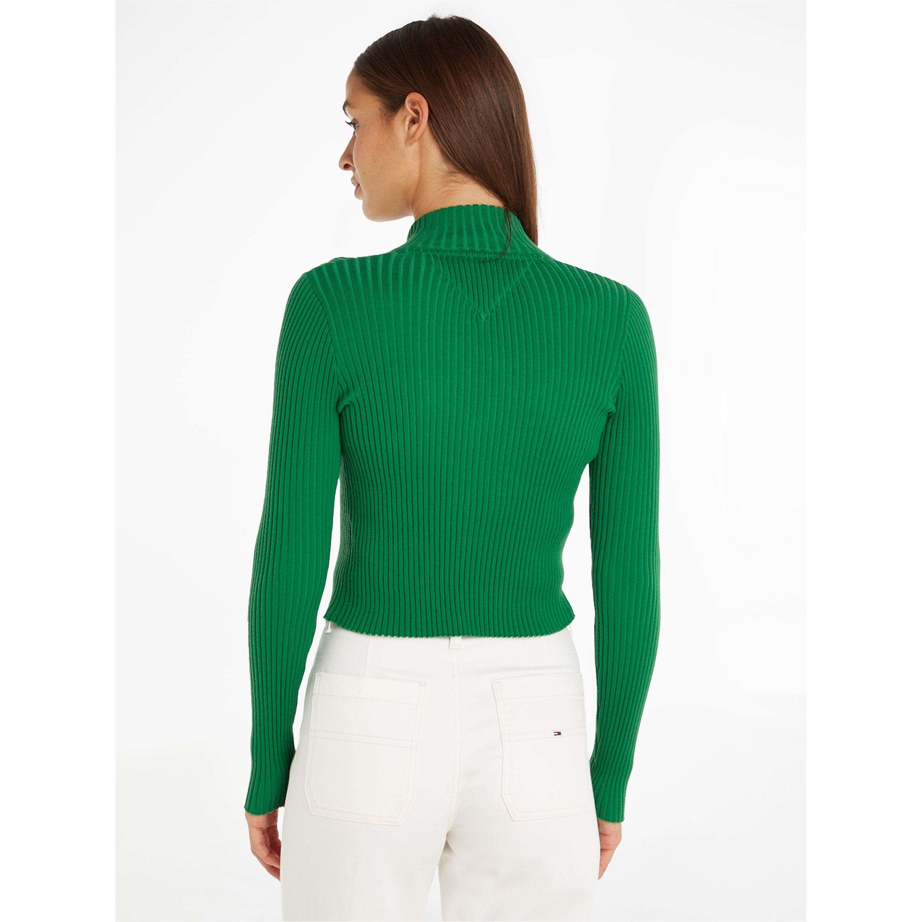 Coastal Green - Tommy Jeans - Badge zip through sweater - 3