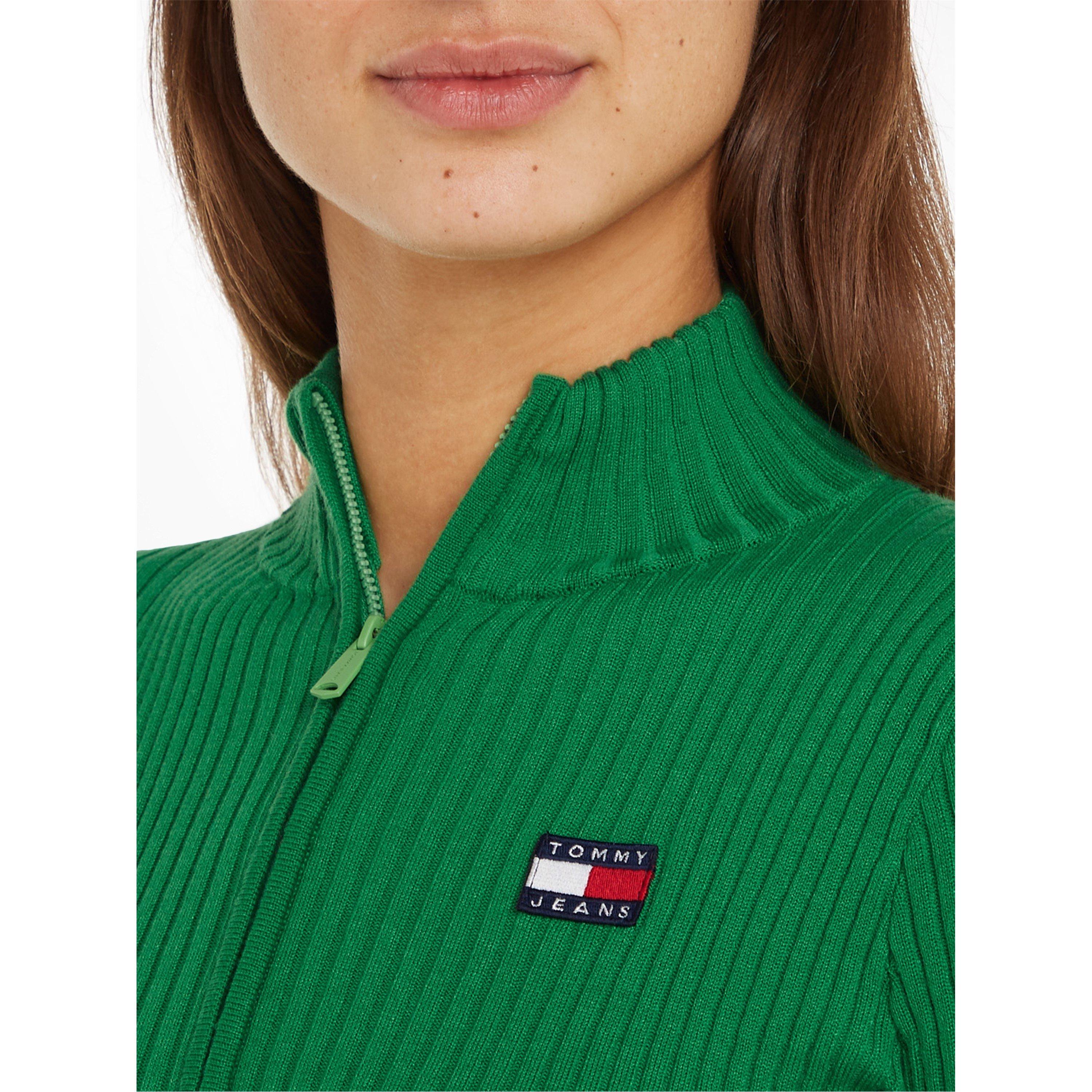 Coastal Green - Tommy Jeans - Badge zip through sweater - 4