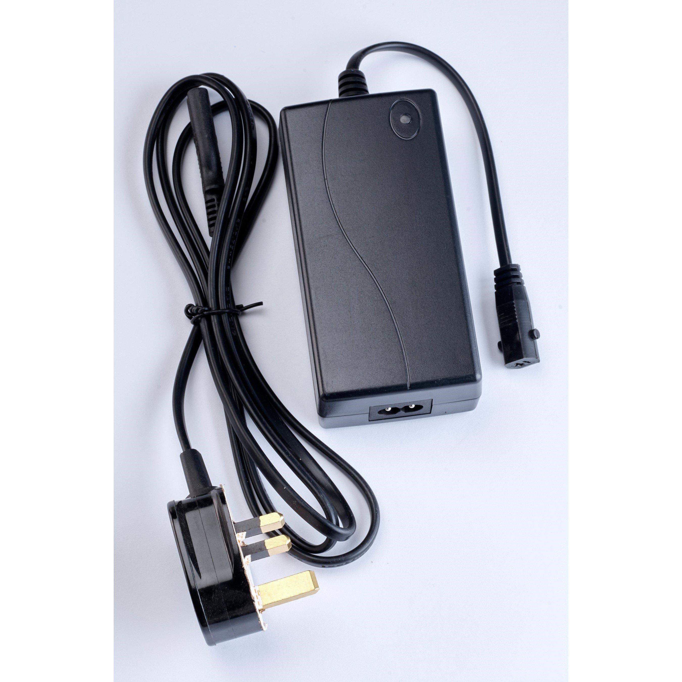 Grey - Homelife - Canterbury Cord/Faux Leather Electric Rise Recliner - 6