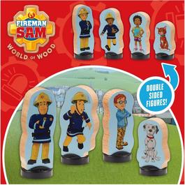 Fireman Sam Fireman Sam Wooden Double-Sided Figures Set