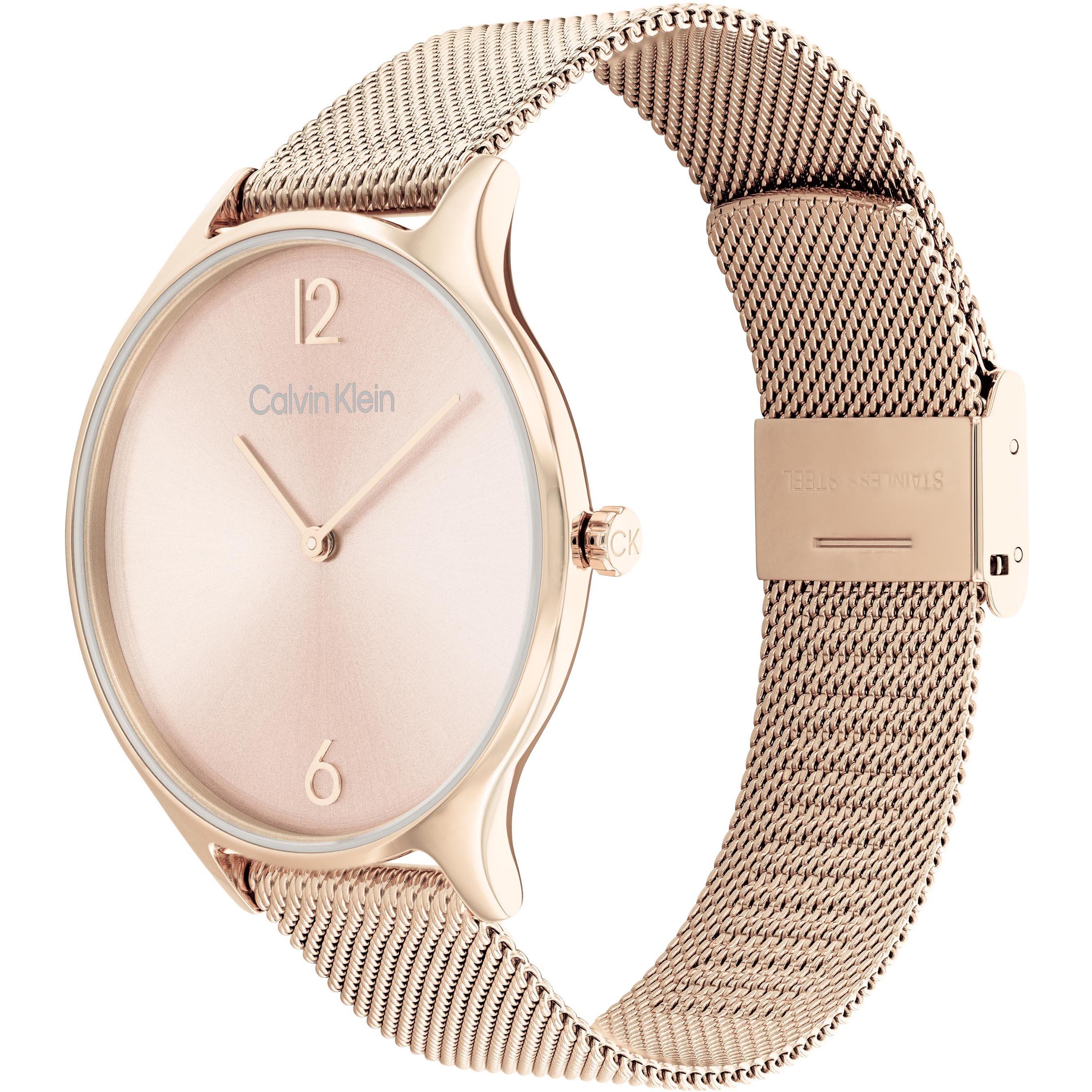 Carnation Gold - Calvin Klein - Ladies Calvin Klein Mesh Watch - 2