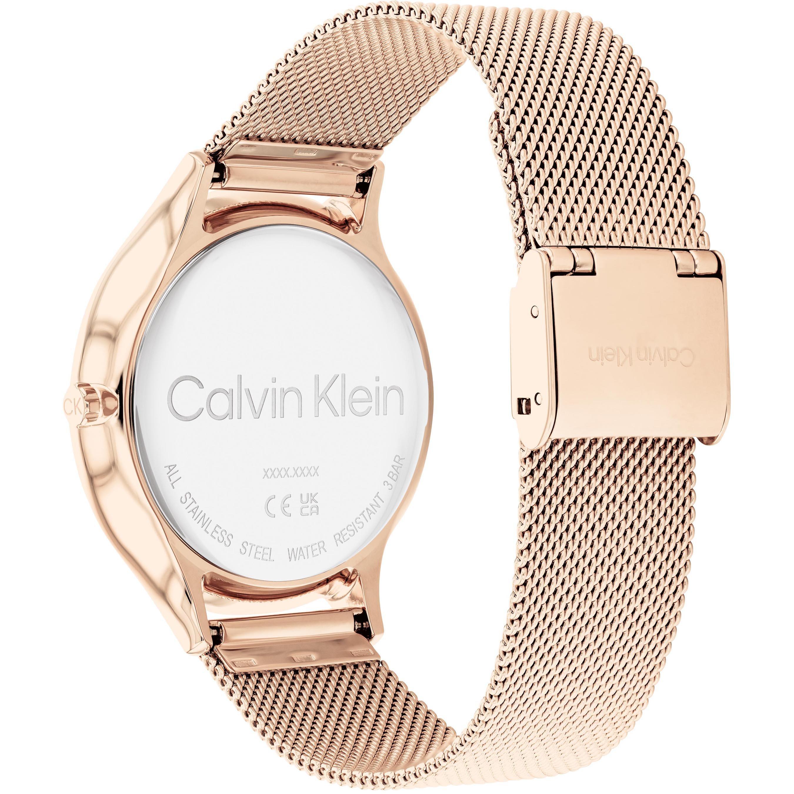 Carnation Gold - Calvin Klein - Ladies Calvin Klein Mesh Watch - 3