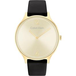 Calvin Klein Ladies Calvin Klein Leather Strap Watch