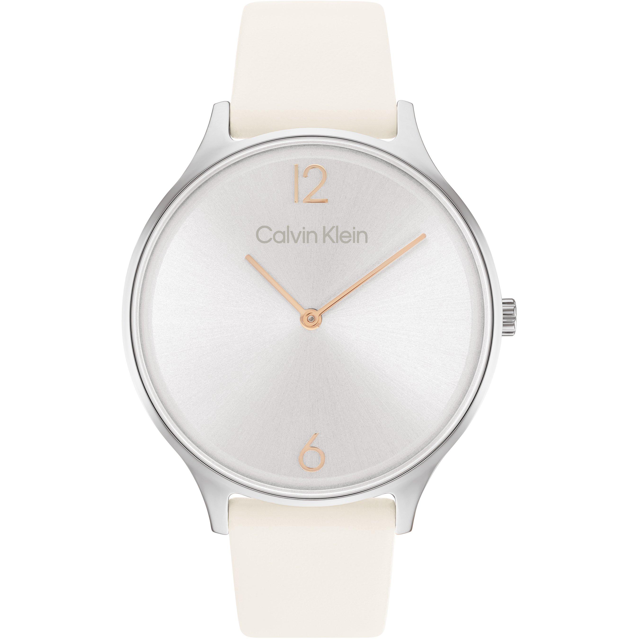Calvin Klein Ladies Calvin Klein Leather Strap Watch