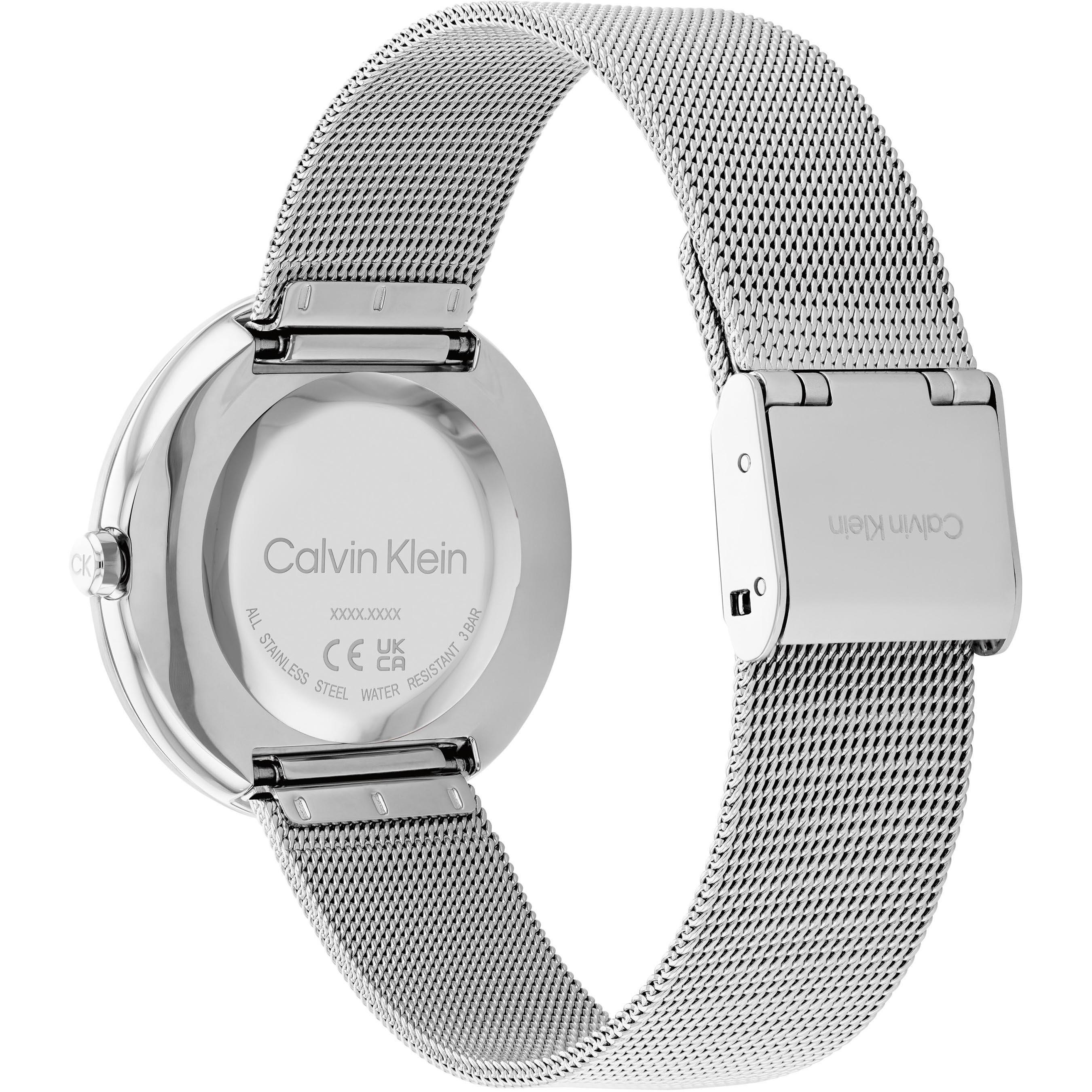 Silver - Calvin Klein - Twisted Bezel Watch - 3