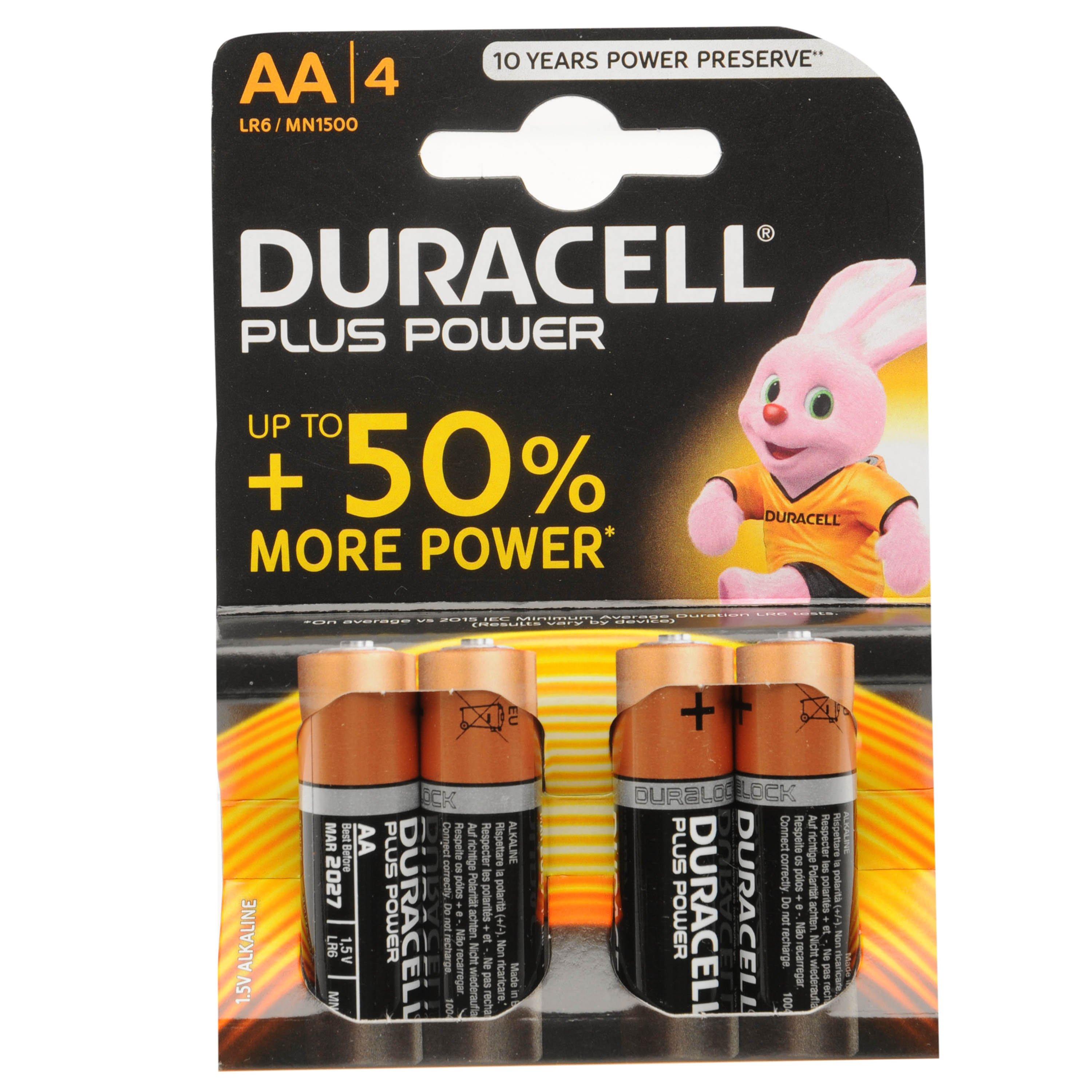 - - Duracell - Plus AA batteries 4 Pack - 1