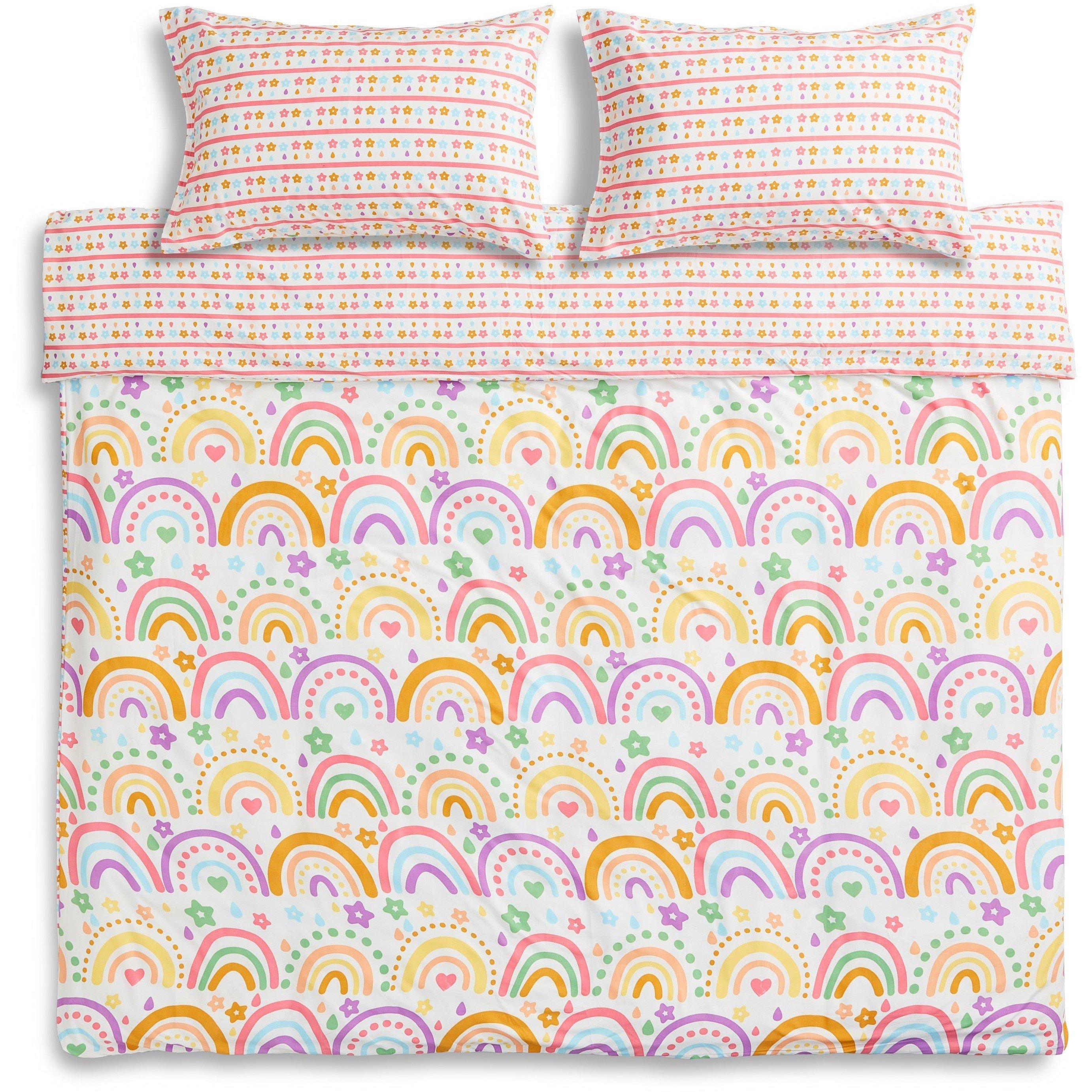 Multi - Homelife - Rainbow Stars Duvet Set - 3