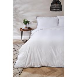 Homelife Studio Cotton Piped Edge Duvet Set