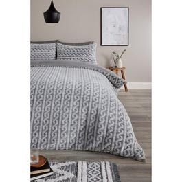 Homelife Cable Knit Fleece Duvet Set