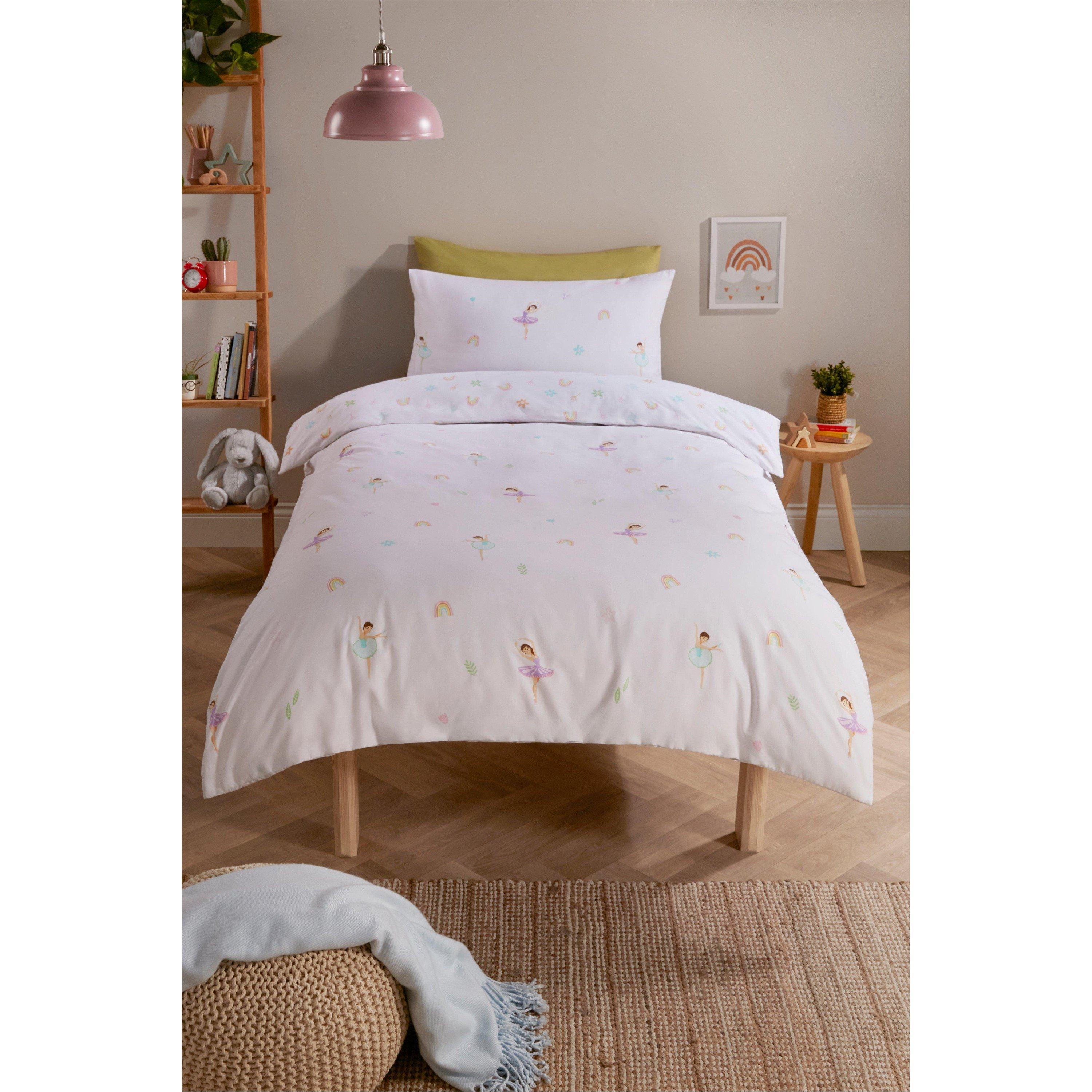 White - Homelife - Cotton Fairy Rainbow Kids Duvet Set - 1