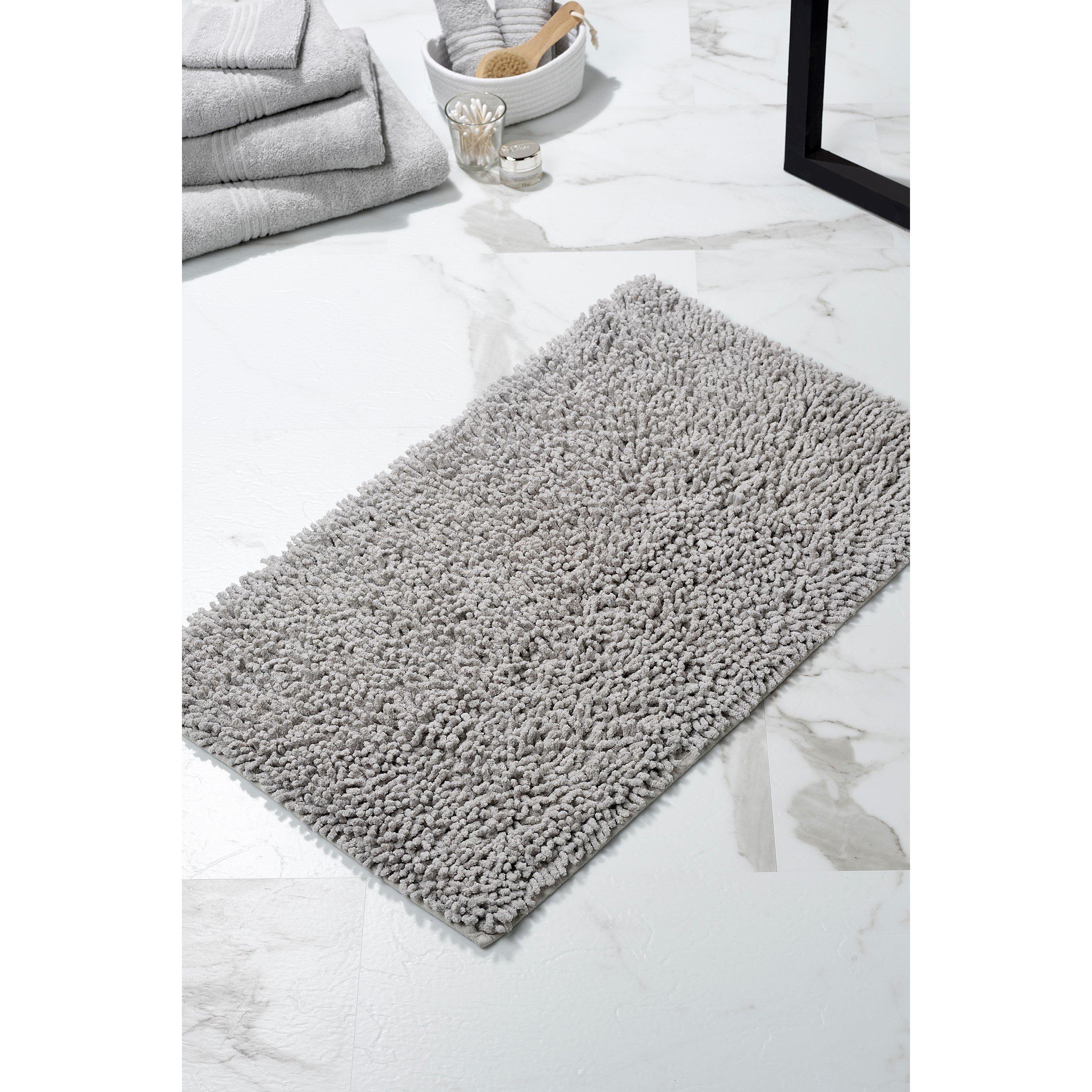 Silver - Homelife - Cotton Loop Bathmat - 1