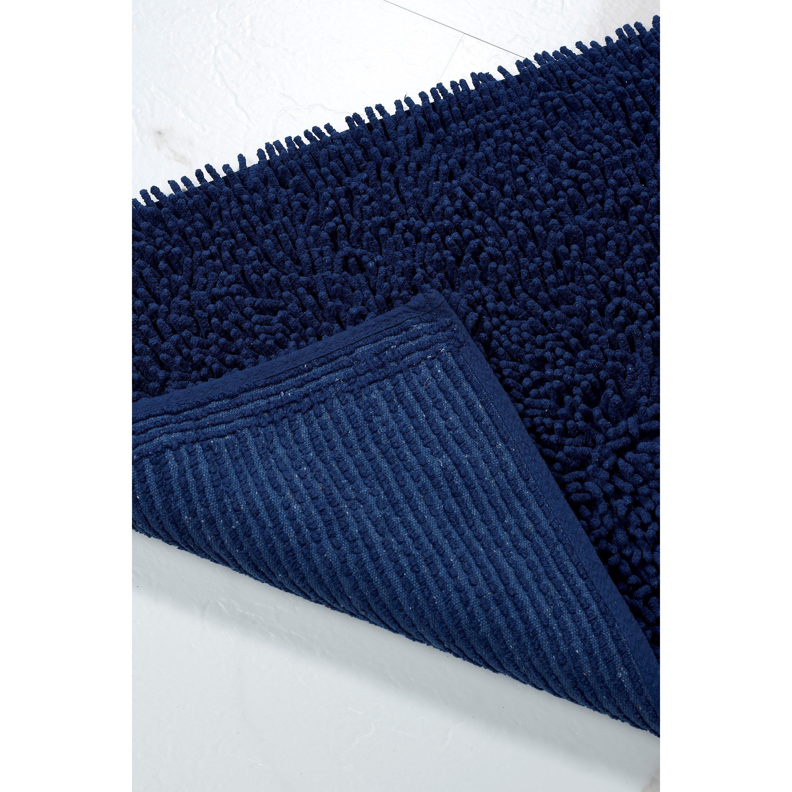 Navy - Homelife - Cotton Loop Bathmat - 3