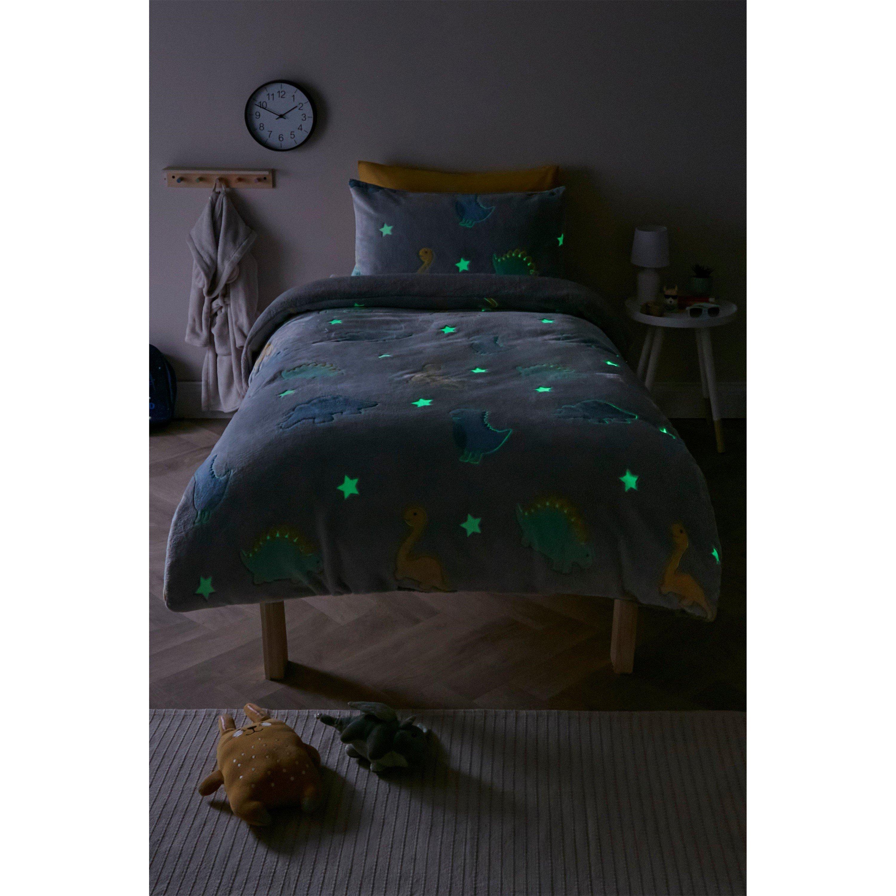 Dinosaur - Homelife - In The Dark Dino Teddy Fleece Duvet Cover Sets - 2