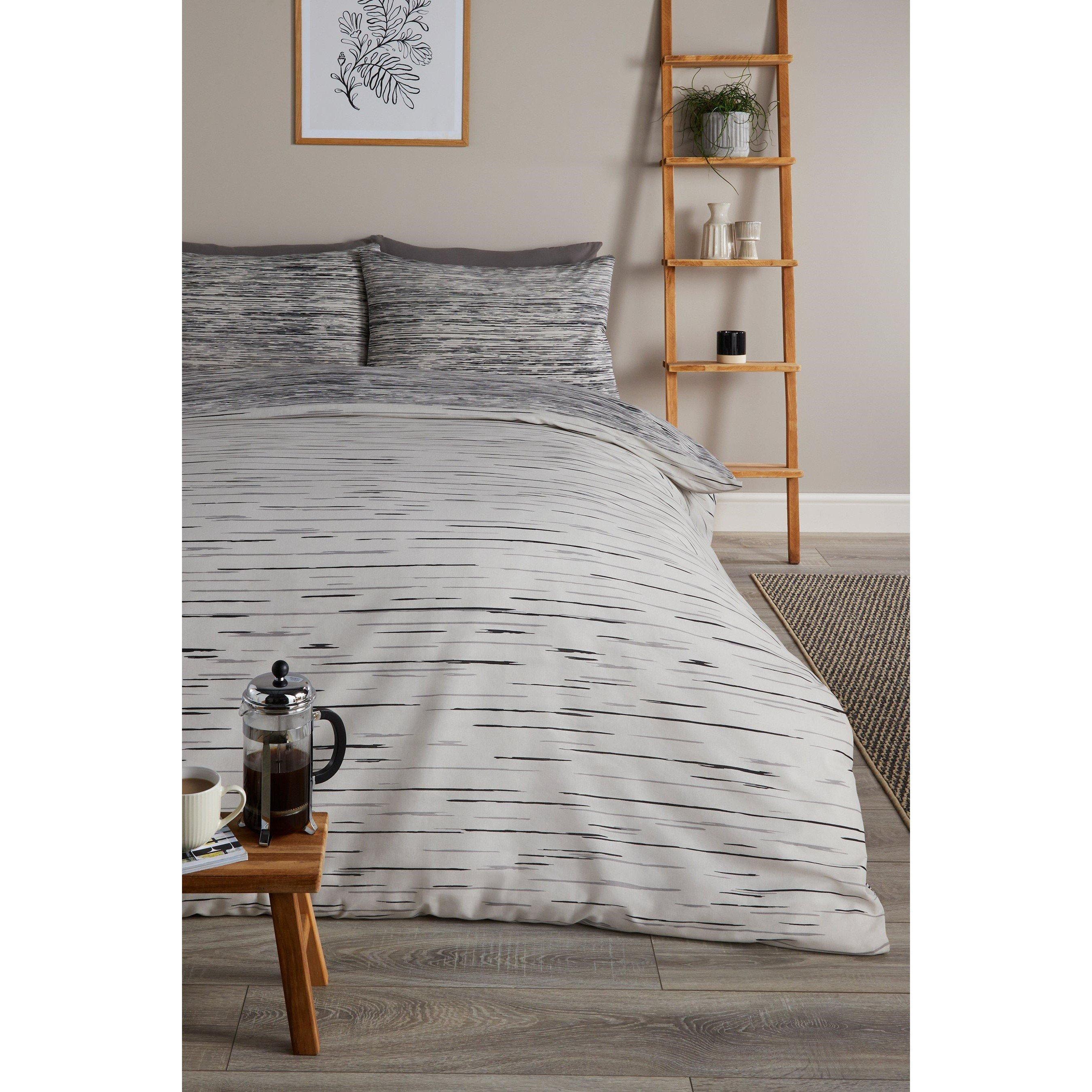 Green - Homelife - Homelife Linear Stripe Duvet Set - 1
