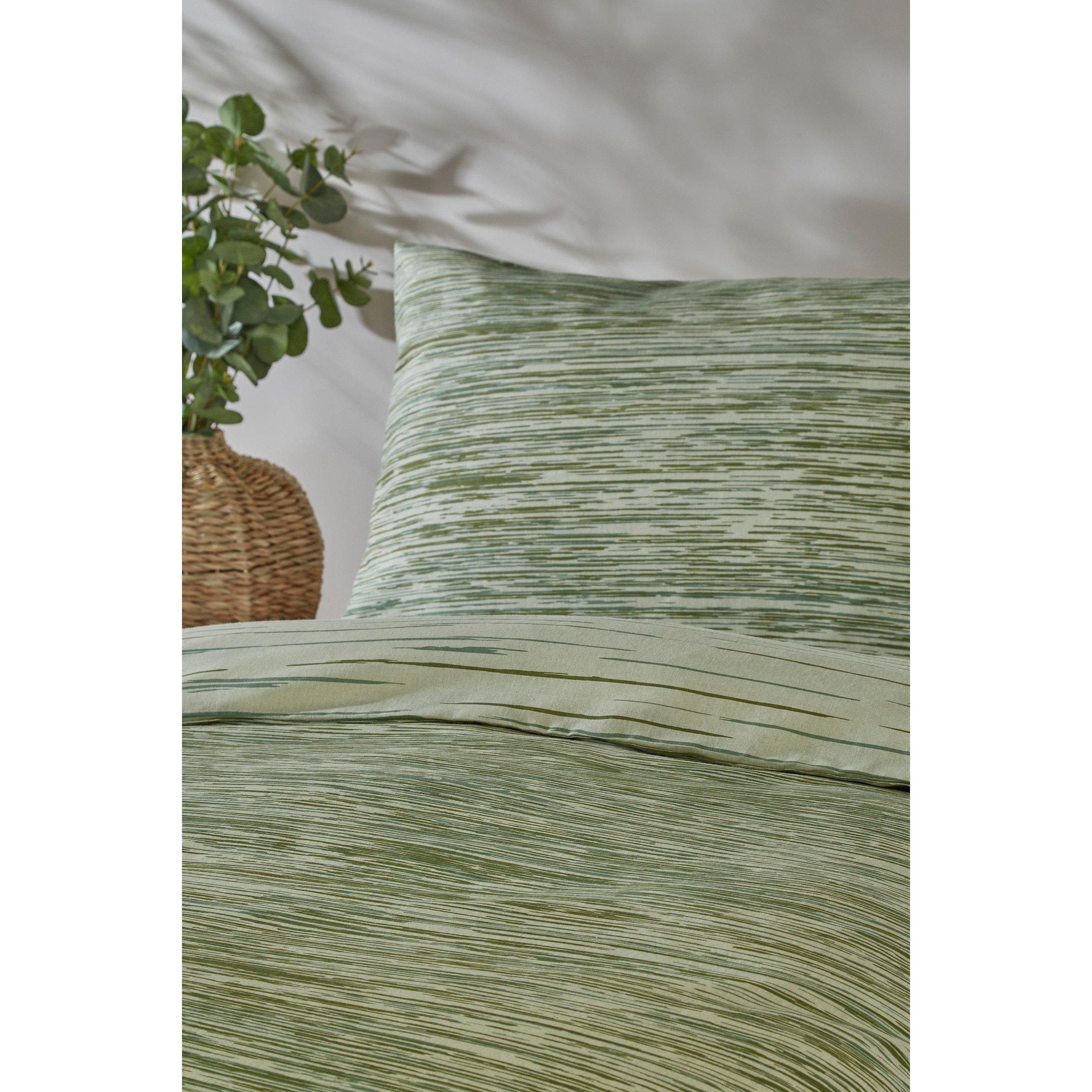 Green - Homelife - Homelife Linear Stripe Duvet Set - 2