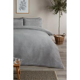 Homelife Marl Teddy Fleece Duvet Set