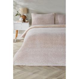 Homelife Marl Teddy Fleece Duvet Set