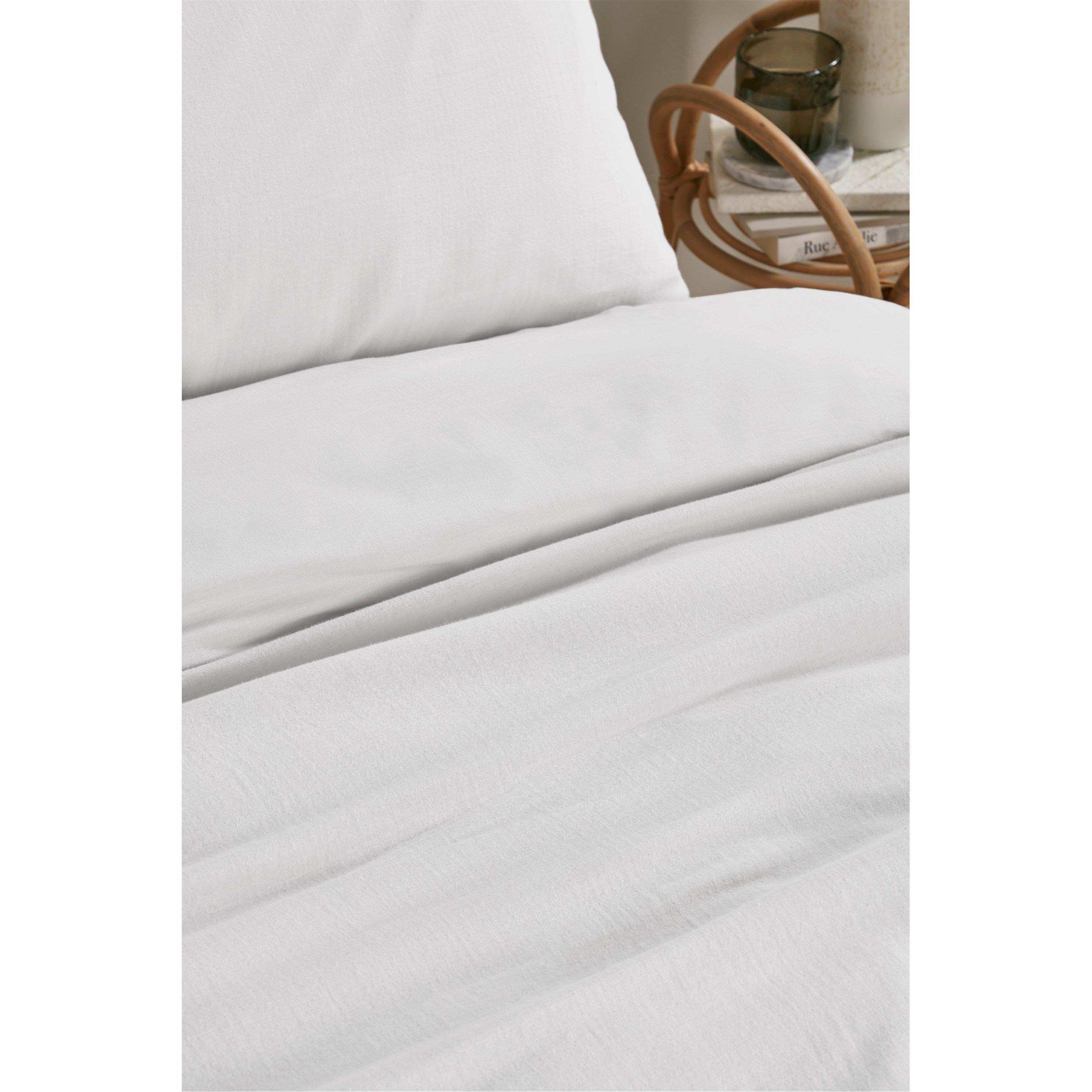 White - Homelife - Milan Gauze Duvet Set - 2