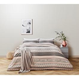 Homelife Twin Pack Hayden Banded Duvet Set