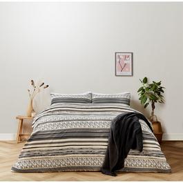 Homelife Twin Pack Hayden Banded Duvet Set