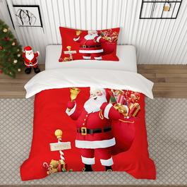 The Spirit Of Christmas Single Duvet Set Santas Workshop