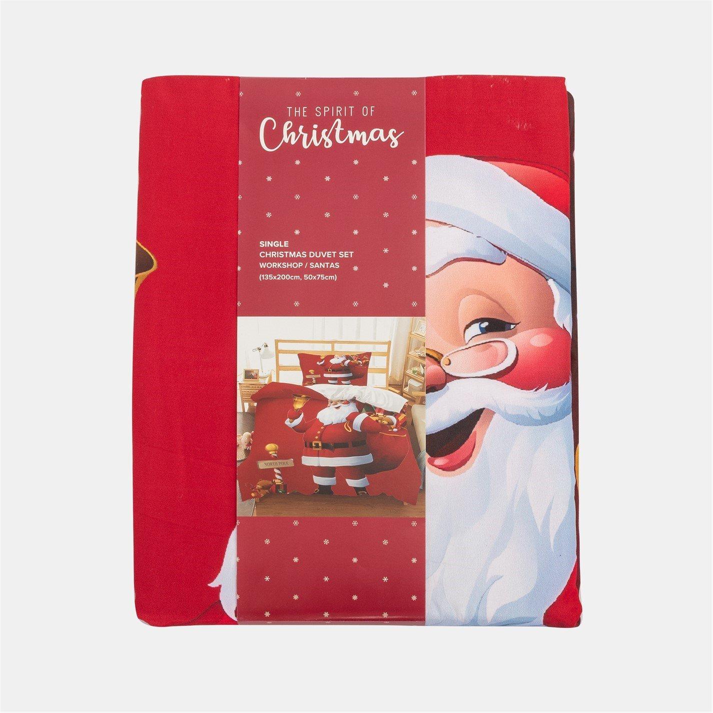 Santas Workshop - The Spirit Of Christmas - Single Duvet Set Santas Workshop - 4