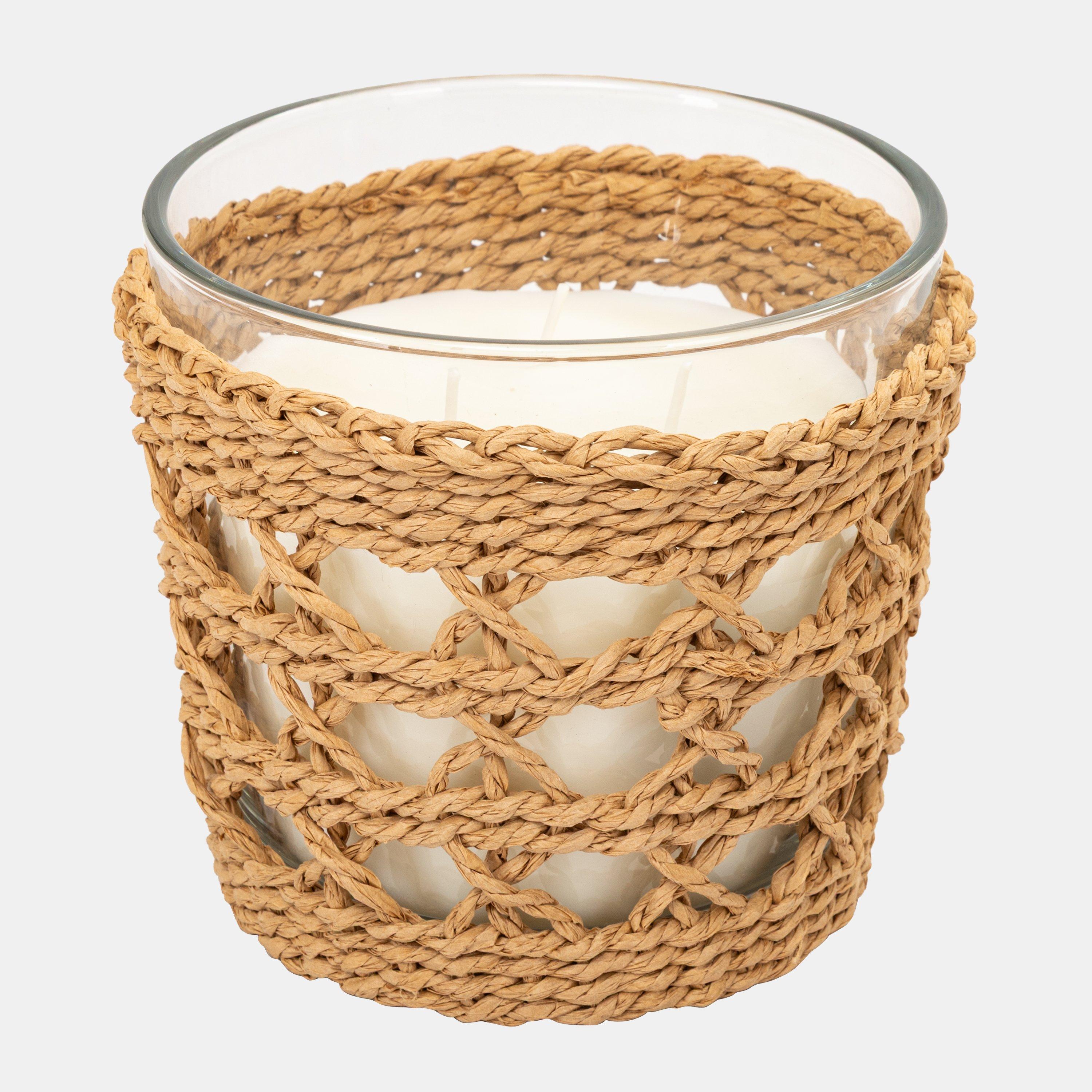 Brown - Biba - Rattan Candle - 1