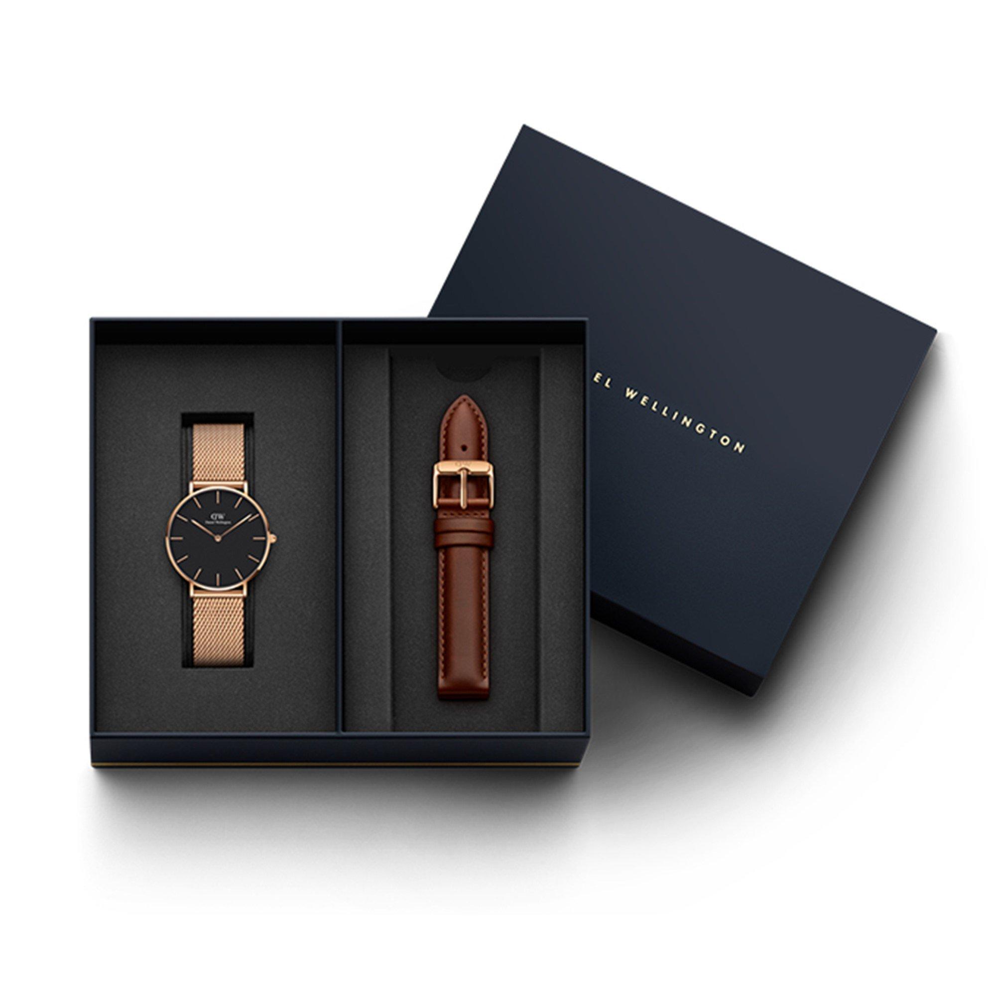 RG/Brown - Daniel Wellington - Melrose Gift Set