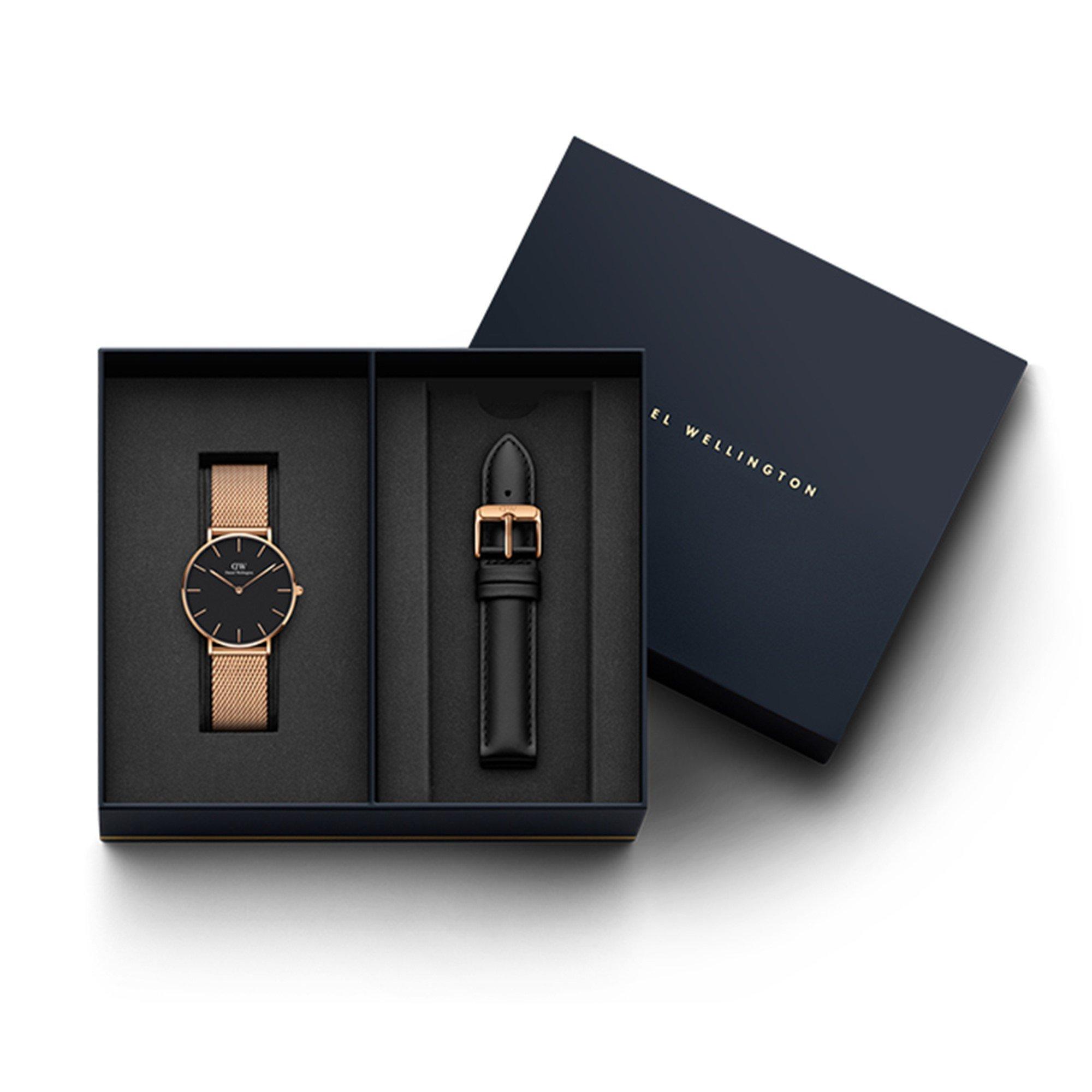 RG/Black - Daniel Wellington - Melrose Gift Set