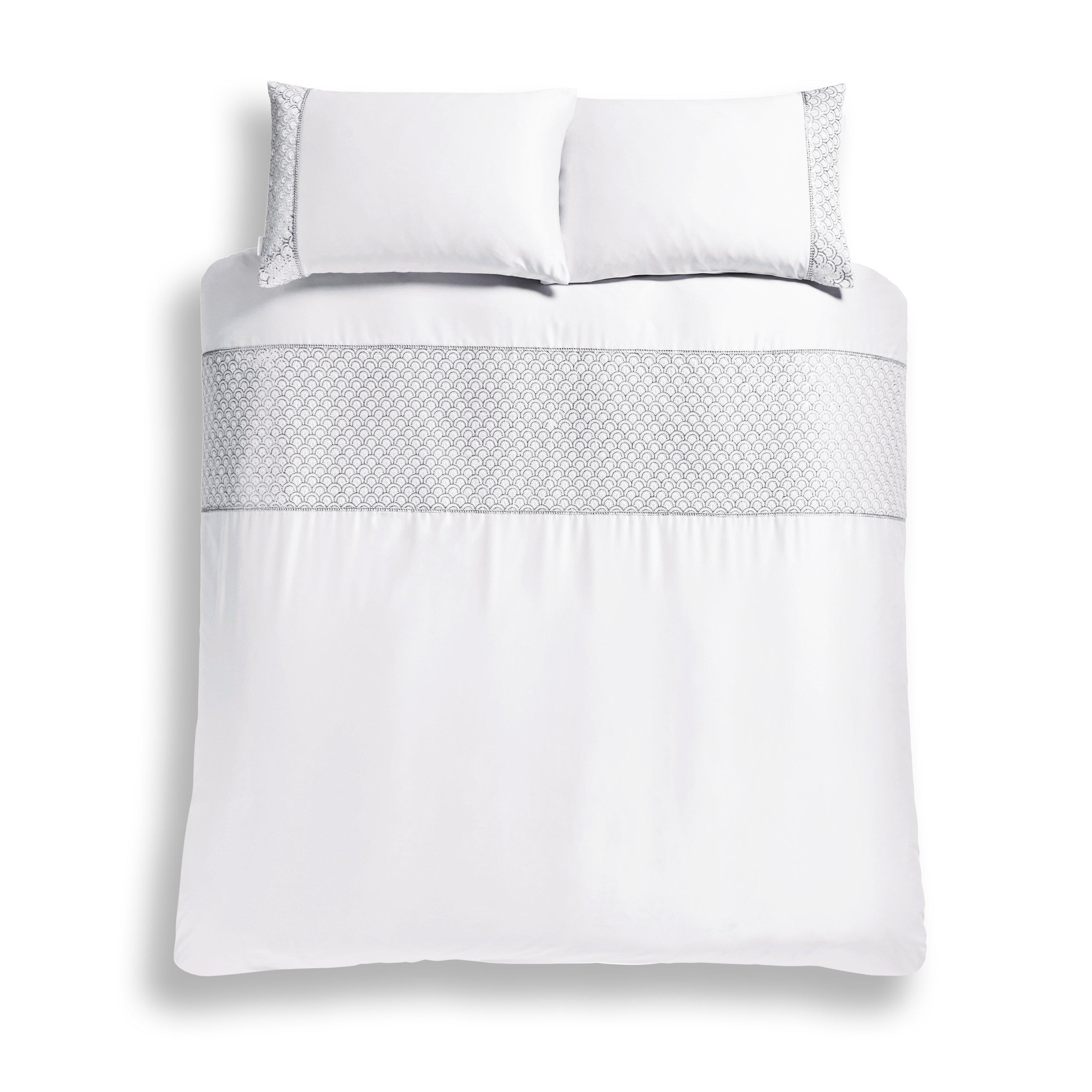White - Catherine Lansfield - Duvet Cover Sets - 5