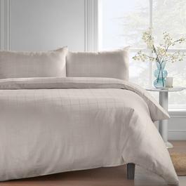 Catherine Lansfield Cotton Rich Woven Check Duvet Cover Set