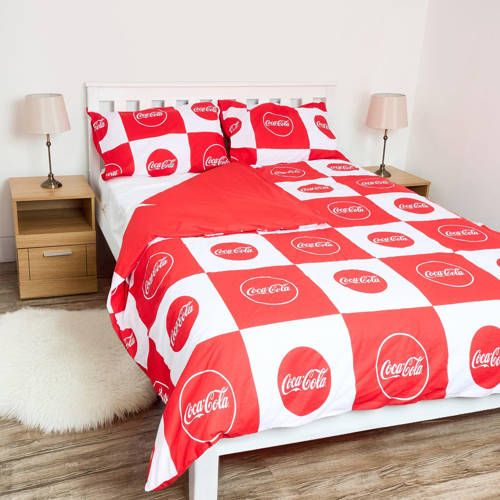 Red - Coca Cola - Coca-Cola Officially Licensed Double Bedding Set (1 duvet cover 2 pillowcases) - 2