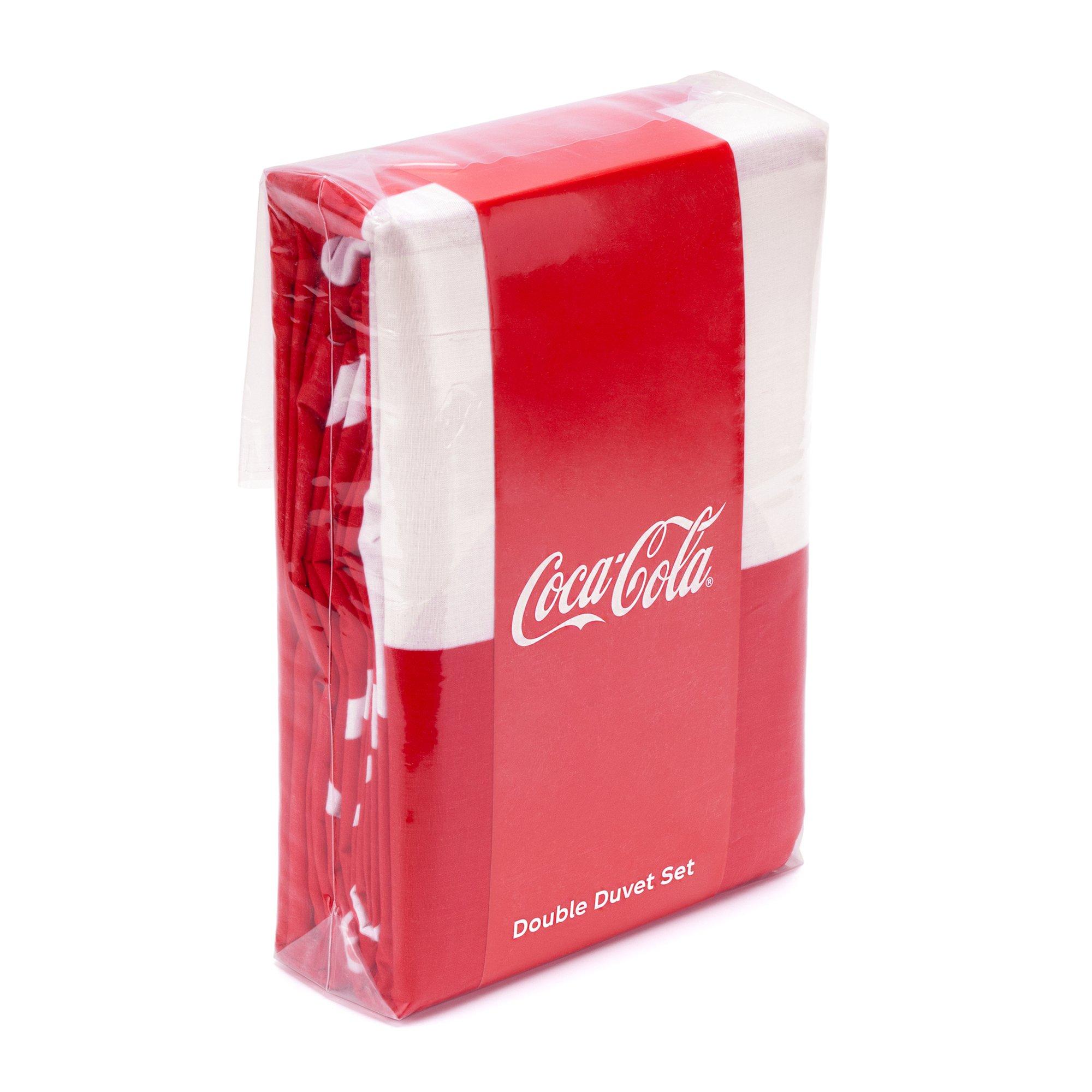 Red - Coca Cola - Coca-Cola Officially Licensed Double Bedding Set (1 duvet cover 2 pillowcases) - 5