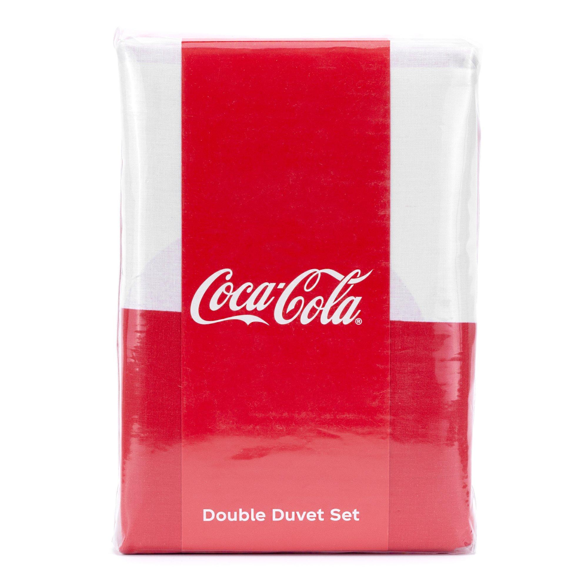 Red - Coca Cola - Coca-Cola Officially Licensed Double Bedding Set (1 duvet cover 2 pillowcases) - 6