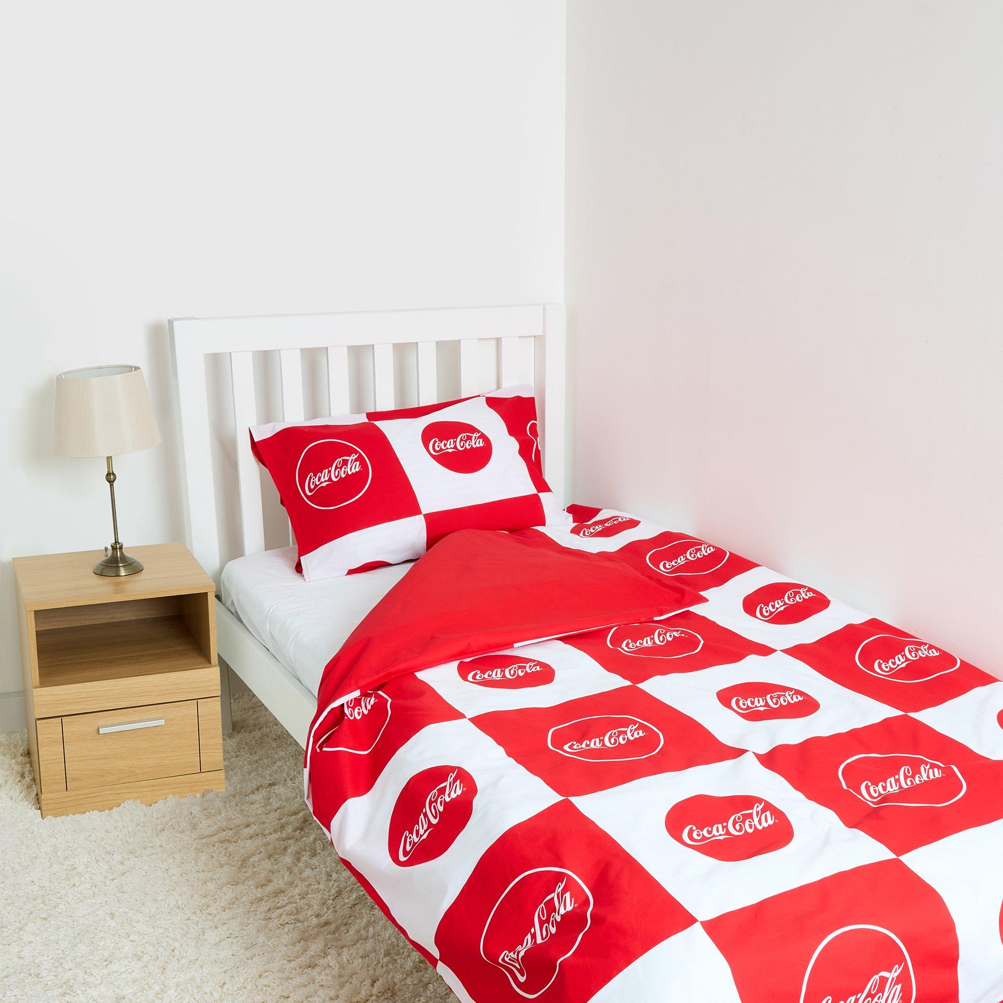 Red - Coca Cola - Coca-Cola Officially Licensed Single Bedding Set (1 duvet cover 1 pillowcase) - 2