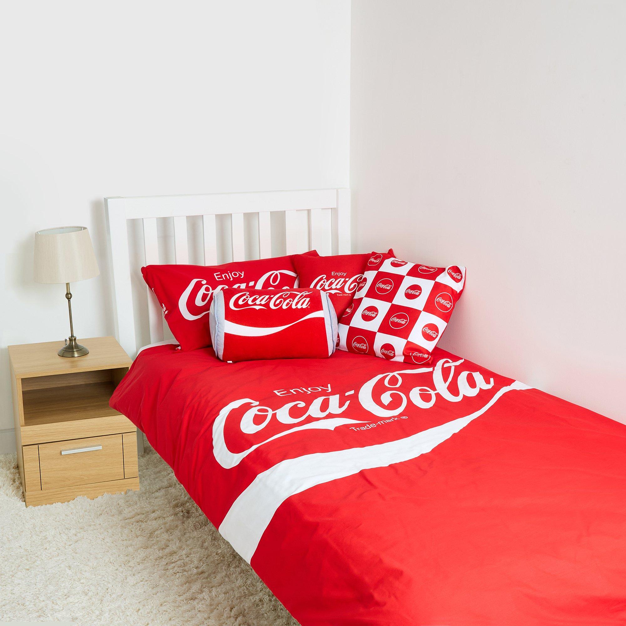 Red - Coca Cola - Coca-Cola Officially Licensed Single Bedding Set (1 duvet cover 1 pillowcase) - 5