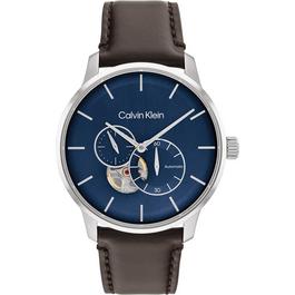 Calvin Klein Gents Calvin Klein Leather Strap Watch