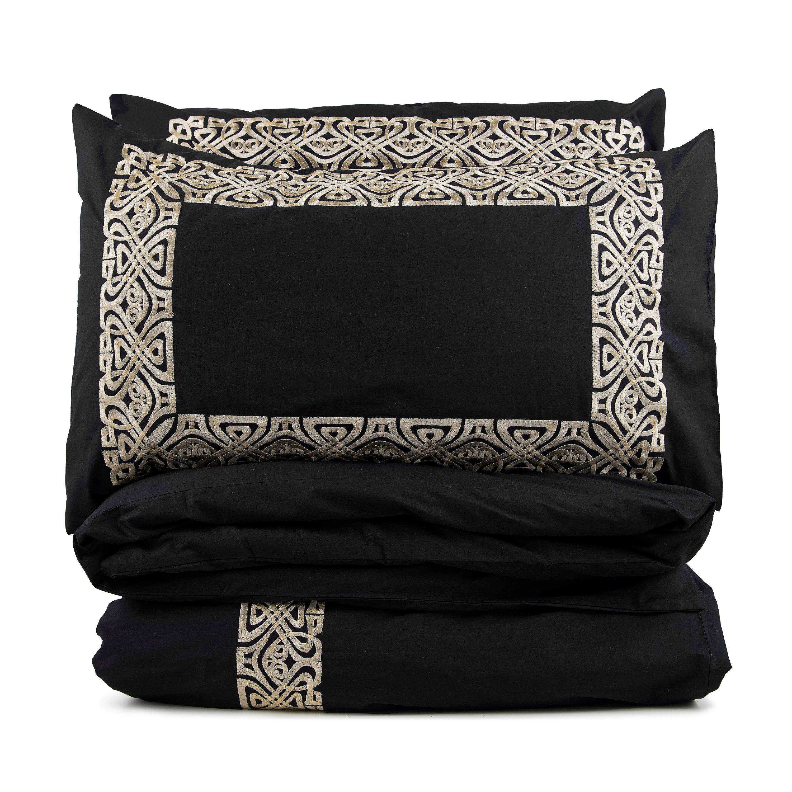 Black - Biba - Serena Pillowcases Set of 2 - 2
