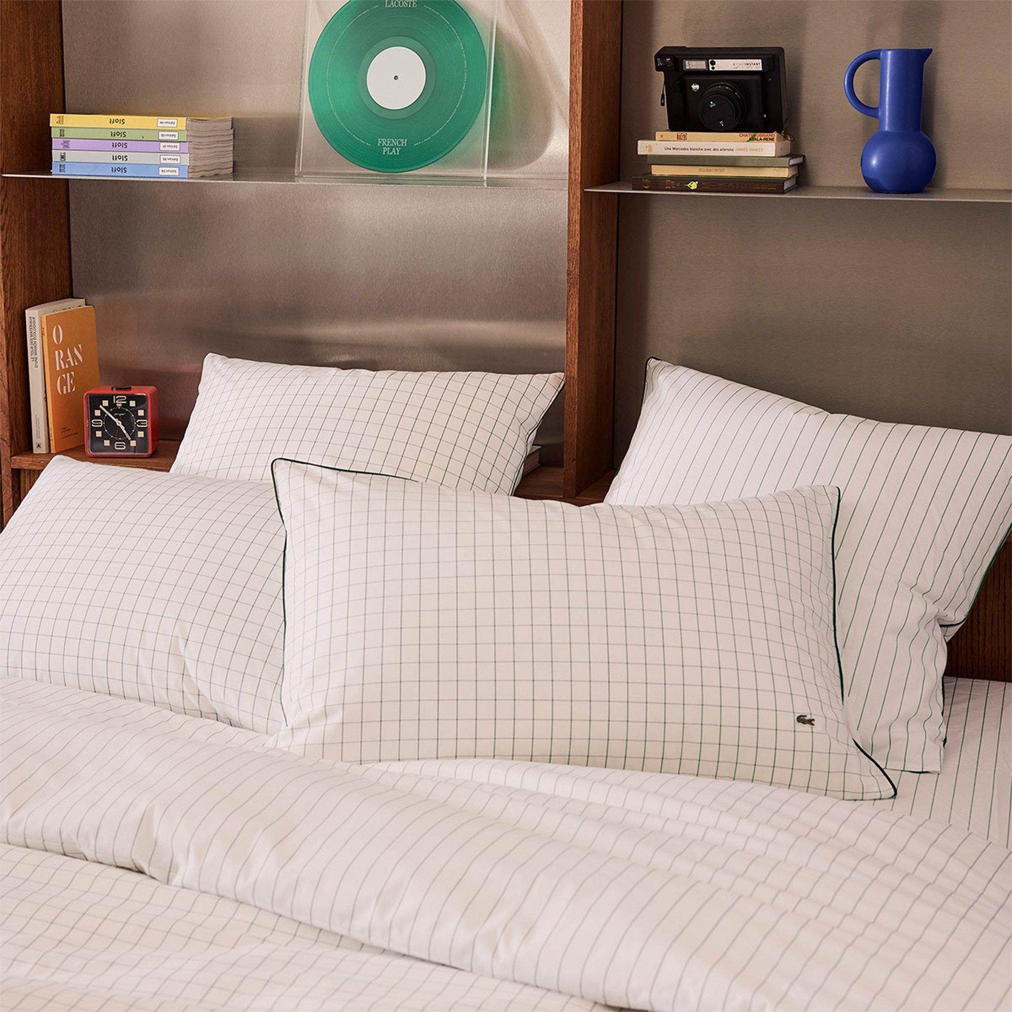 Vert - Lacoste Home - Tennis Cotton Pillowcase - 5