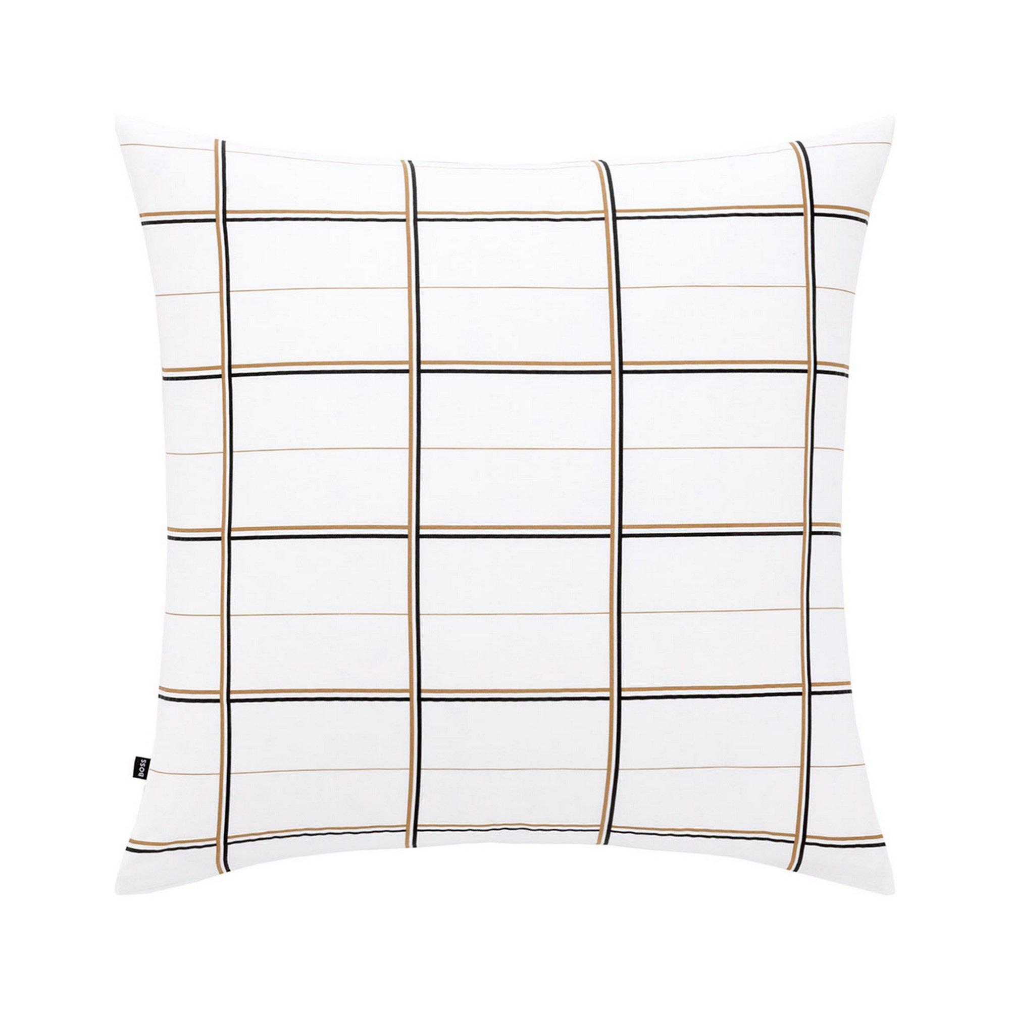 White - Boss Home - Check Pillowcase - 2