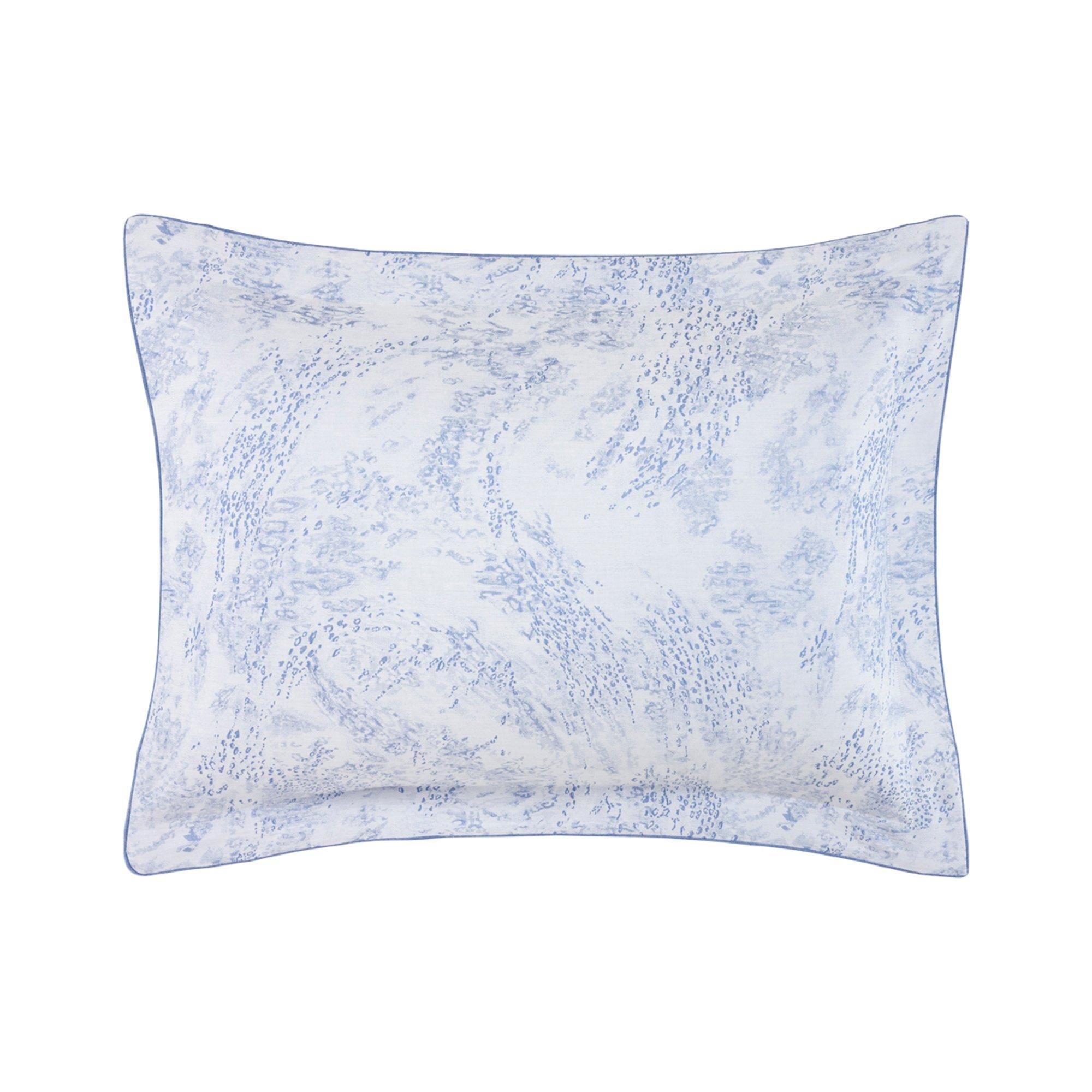 Blue - Yves Delorme - Ecumes Oxford Pillowcase - 2