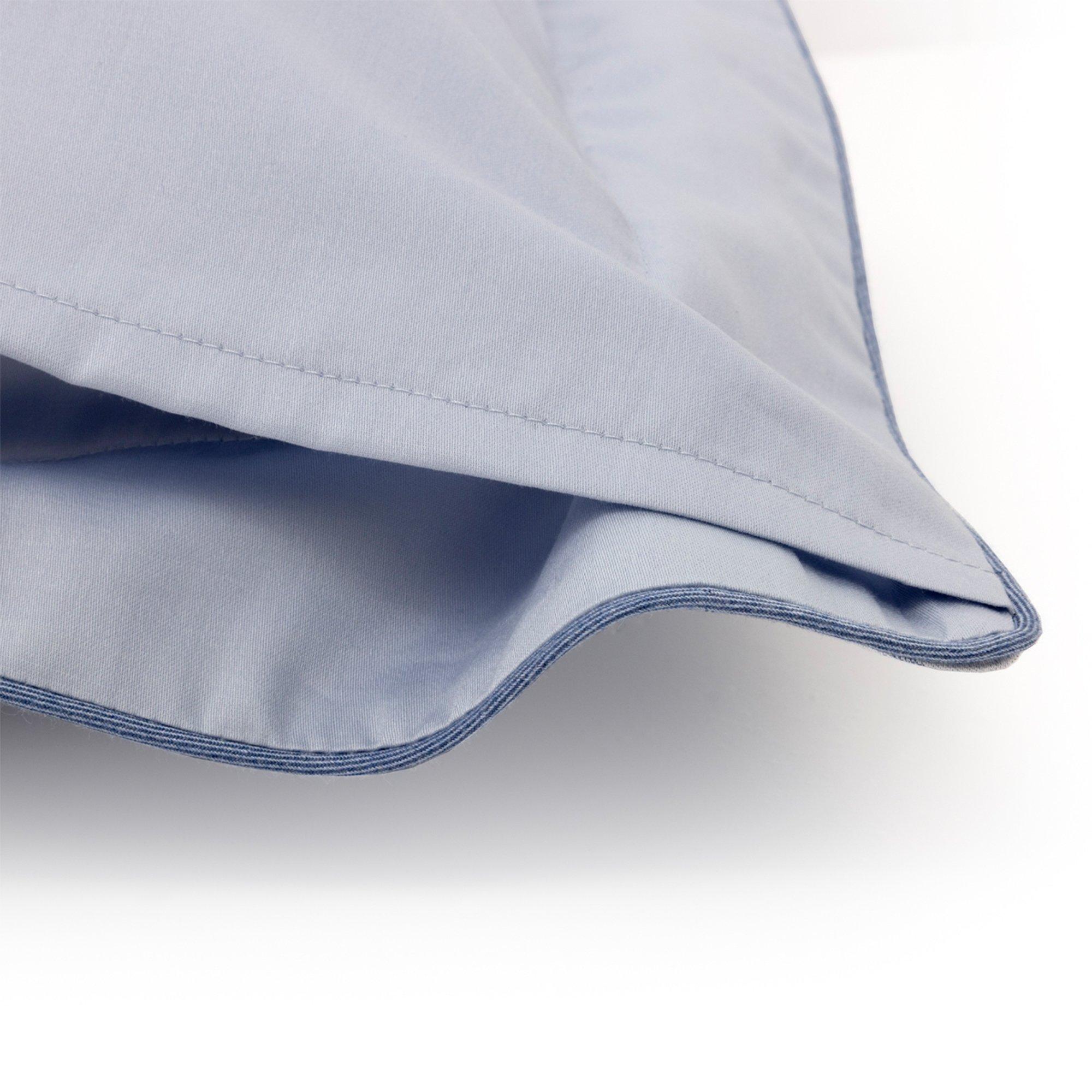 Blue - Yves Delorme - Ecumes Oxford Pillowcase - 4