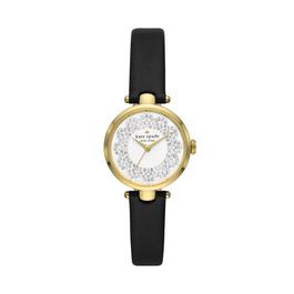 Kate Spade Kate Spade New York Holland Three-Hand Black Leather Watch KSW1739