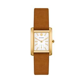 Tory Burch The Eleanor Three Hand Luggage Leather Watch TBW1020