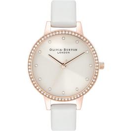 Olivia Burton Classic Sparkle Bezel Blush And Rose Gold Watch