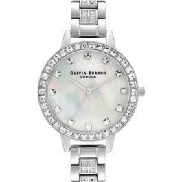 Olivia Burton Olivia Burton Treasure Demi Ombré Crystal & Silver Bracelet Watch